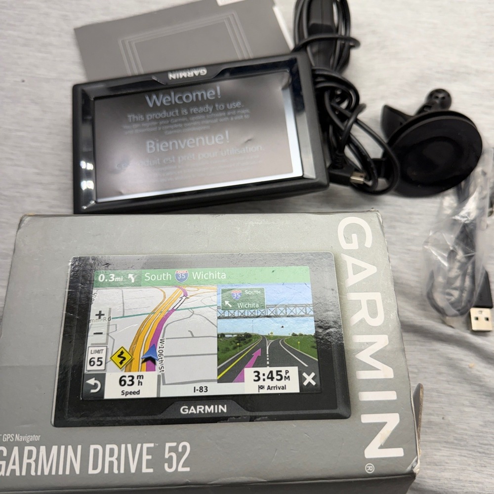 Garmin Drive 52 5 Inch GPS Navigator US Canada Maps Driver Alerts 010-02036-06